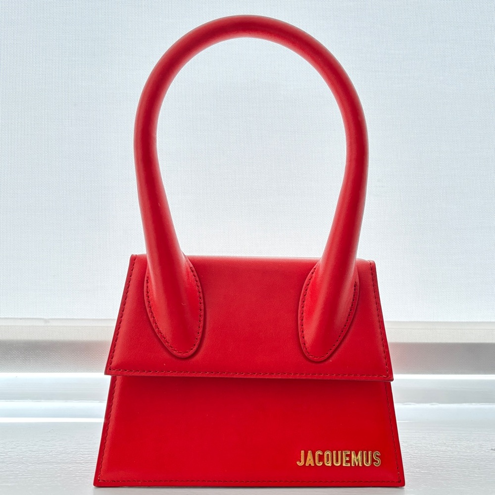 [NWT] Jacquemus Le Chiquito Moyen (Medium) Leather Top Handle Bag Red